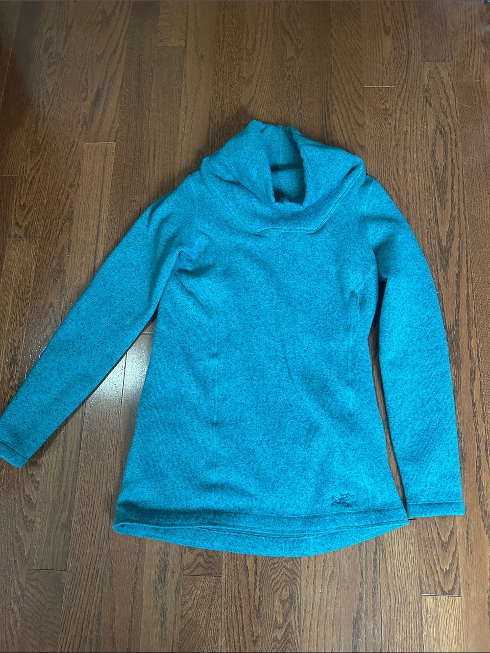 Arc'teryx Teal Cowl-Neck Pullover Sweater